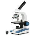 thumbnail image 5 of AmScope 40X-1000X Portable Student Compound LED Microscope Kit with Book, Prepared & Blank Slides, 5 of 9