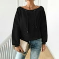 thumbnail image 4 of Holzkary Sweatshirts for Women Hoodies Off The Shoulder Sweatshirts Oversized Long Sleeve Boat Neck Sweatshirts Graphic Printed Pullover Top Comfy Fall Winter Outfits Clothes 2025 Fashion Black 3Xl, 4 of 9