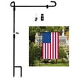 thumbnail image 1 of Support de Drapeau de Jardin Support de Mât de Drapeau Bannière pour Extérieur Cour Pelouse Jardin, 1 of 8