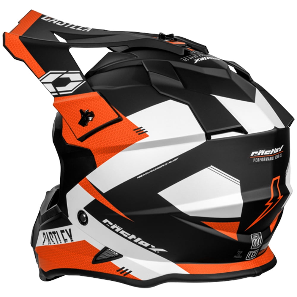 Castle Mode MX Corsa Youth Offroad Helmet Matte Flo Orange MD