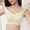 Beige, variant on HUITKMM Women's Bras Women's Thin Seamless Vest Soft Support Large Chest Small Half Fixed Cup Breathable Bra 3305