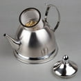 thumbnail image 4 of Creative Home Nobili-Tea 1.0 Quart Stainless Steel Tea Kettle with Infuser Basket and Aluminum Capsulated Bottom for Even Heat Distribution, Satin Finish, 4 of 5