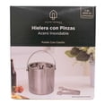 thumbnail image 1 of Hielera con Pinzas Home Trends de Acero Inoxidable Circular 2,839 ml, 1 of 4