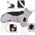 thumbnail image 6 of Warm Dog Winter Coat Cold Weather Jacket Windproof Reflective Turtleneck Dog Vest with Plush Neckline D-Ring for Leash Thick Fleece Lining Dog Jacket, 6 of 8