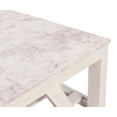 thumbnail image 4 of Bellamy White Marble Cocktail Table in Farmhouse Sur Tone on Solid Wood Base, 4 of 7
