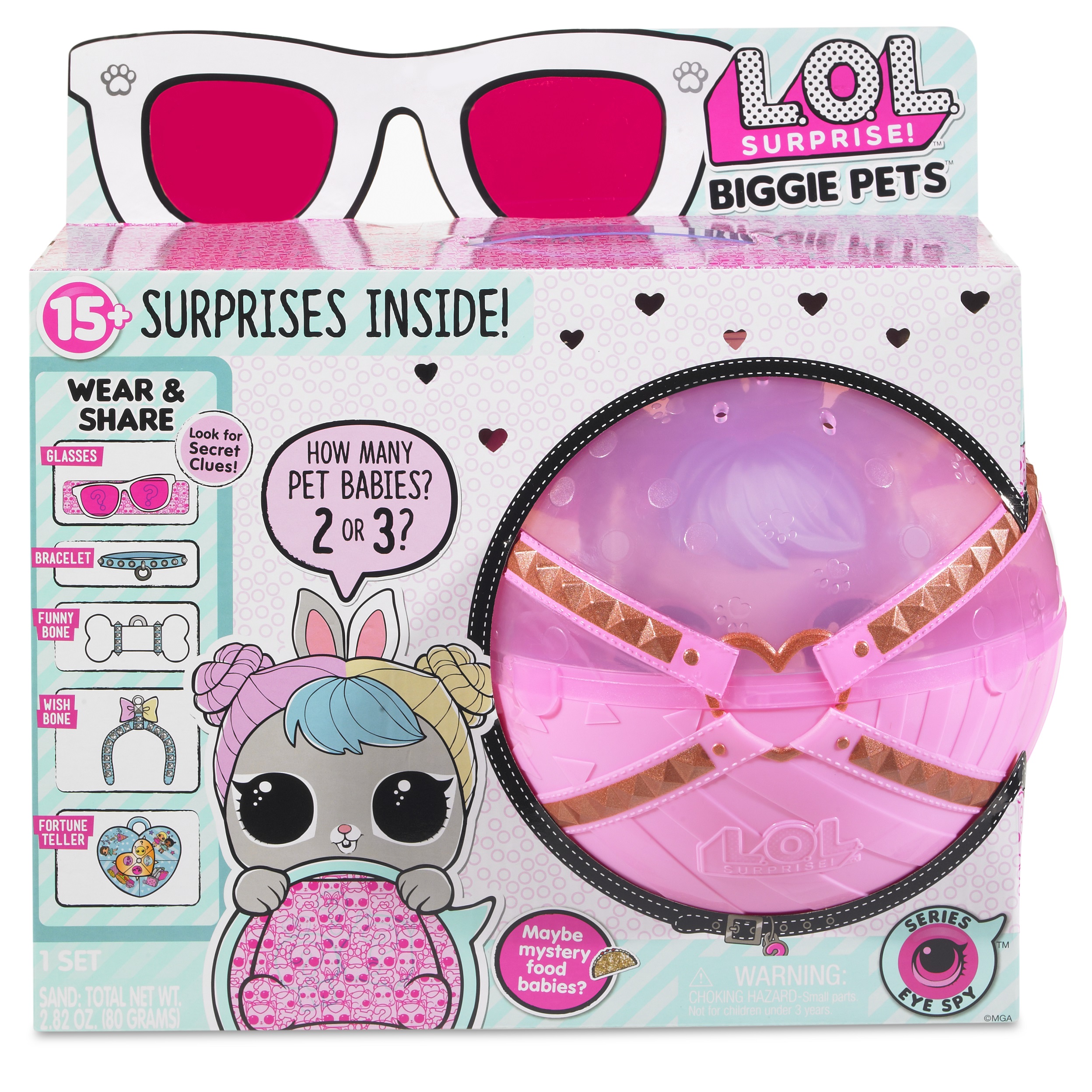 LOL Surprise Biggie Pets- Hop Hop Mini Backpack & Accessories, Great Gift for Kids Ages 4 5 6+ - image 3 of 5