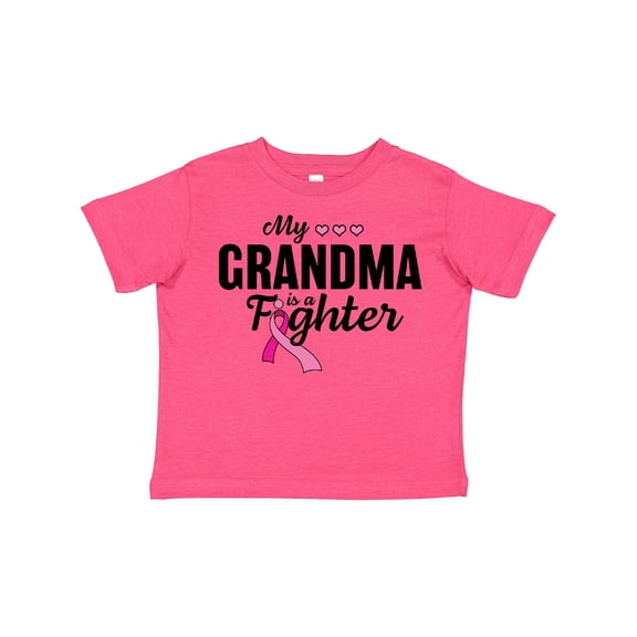 Inktastic Breast Cancer Awareness My Grandma is a Fighter Boys or Girls Toddler T-Shirt