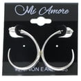 thumbnail image 2 of Mi Amore Dangle-Earrings Silver-Tone, 2 of 2