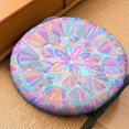 thumbnail image 2 of Round Meditation Cushion, 22" Dutch Velvet Floor Pillow with PP Cotton Filling for Yoga, Zen, Reading, and Floor Seating, Boho Print, 2 of 5
