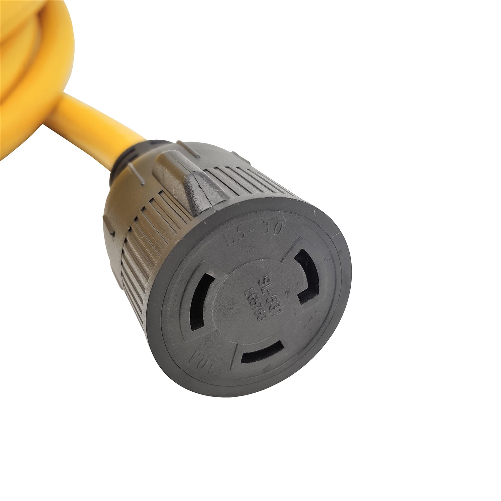 Parkworld 62114 NEMA L5-30 Extension Cord, Locking 3-Prong, 30 AMP, 125 Volts, 3750 Watts (25FT)