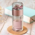 thumbnail image 4 of Tea Infuser Glass Tea Infuser Bottle Portable Tea Water Separation Cup for Loose Leaf Tea Double Glazing Tea Brewing Cup for Fruit Green Black Tea, 4 of 7
