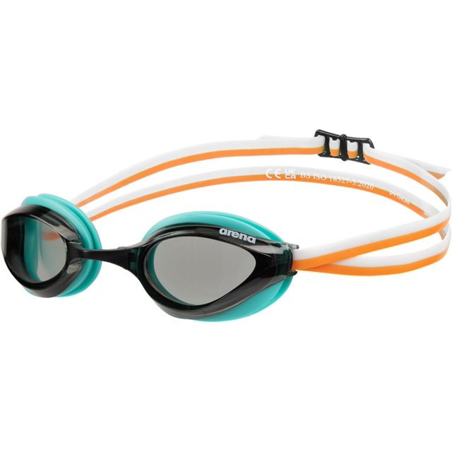 Unisex Python Racing Swim Goggles for Men and Women Anti-Fog No Leak Max Comfort Dual Strap, Mirror/Non-Mirror Lens