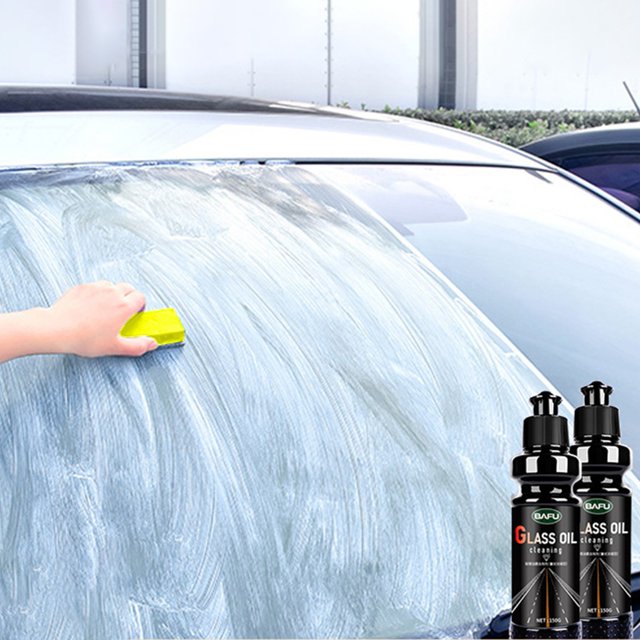 Puntoco Car Oil Film Remover Front Windshield Oil Film Remover Cleaning Agent Oil Stain Remover Window Cleaner Cleaning Paste