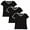 black/White, variant on Aquaguard Women's Soccer Ringer Fine Jersey T-Shirt (3 Pack)