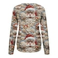 thumbnail image 7 of jjayotai Christmas Sweatshirts for Women, Plus Size Long Sleeve Shirts Xmas 3D Print Sweater Crew Neck Pullover Tops Cute Santa Sweatshirt Beige S, 7 of 7