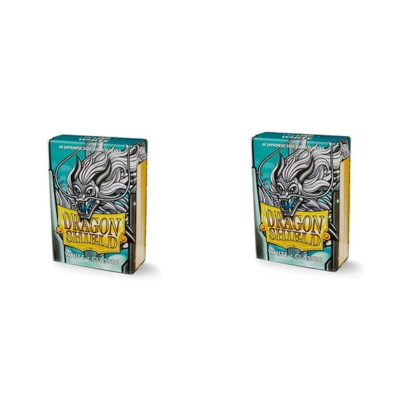 2 Packs Dragon Shield Classic Mini Japanese White 60 ct Card Sleeves Value Bundle!