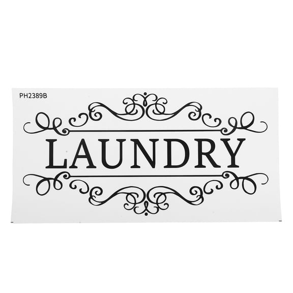 BRIGHTFUFU Laundry Room Wall Decal Vintage Rustic Laundry Room Sign Wall Decor Sticker For Bathroom Home House Business Wall Decoration