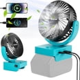 thumbnail image 1 of Ventilador inalámbrico compatible con Rozlchar con batería Makita de 18 V, 1 of 5