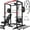 Power Cage/Weight bench/Barbell/100lb Black Plate, variant on Squat Rack for Home Gym,2000lbs Power Rack Squat Machine with LAT Pulldown and More Training Attachments,Weight Rack with Adjustable Pulley System for Full Body Workout,Black