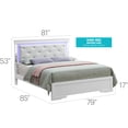 thumbnail image 2 of Glory Furniture Verona King Size Wood Bed White Pearlescent, 2 of 2
