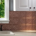 thumbnail image 2 of Fasade Easy Installation Traditional 4 Argent Copper Backsplash Panel for Kitchen and Bathrooms (18" x 24" Panel), 2 of 2
