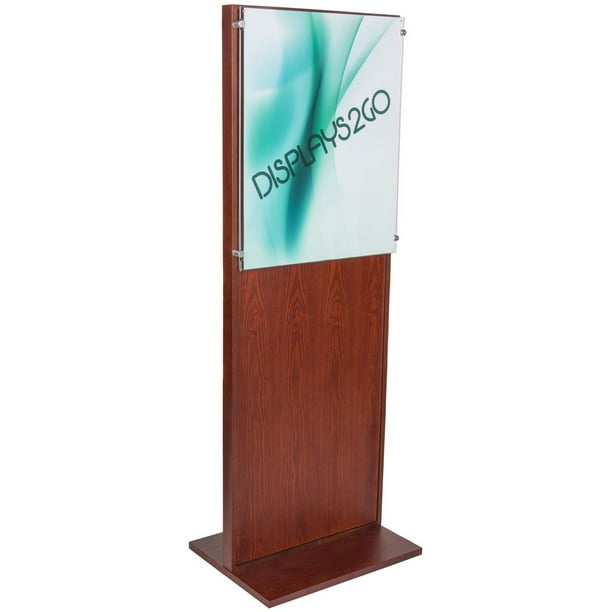 Displays2go Floor Standing Poster Holder, 22x28 Sign Frame with