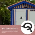 thumbnail image 1 of HIAKDOFT Toilet Disabled Wheelchair Acrylic Sign for Public Buildings with Clear Marking, 1 of 8