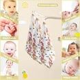 thumbnail image 3 of 3 PCS Musical Notes with Roses Baby Muslin Washcloths, Colorful Soft Absorbent Face Towel Burp Cloths Cotton Bath Wipes Infant Wash Cloth for Newborn Boys Girls, 3 of 7