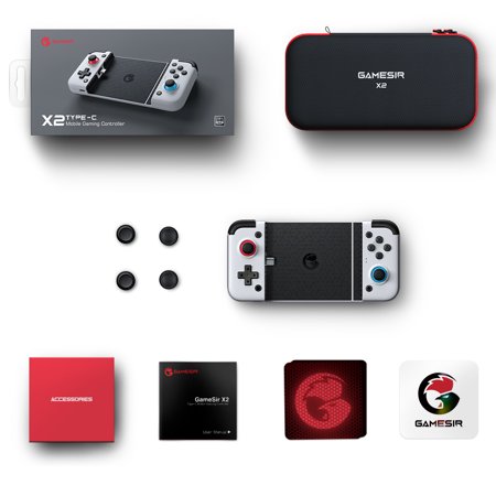 Android用ゲームコントローラー ジョイスティック Type-C有線接続 GameSir X2 パススルー機能 長さ173mmまで対応 X2Type-C ◆宅