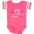 thumbnail image 3 of Inktastic My First Valentine's Day with Pink Heart and Arrow Boys or Girls Baby Bodysuit, 3 of 5