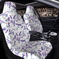 thumbnail image 2 of Uemuo Lavender Flowers Pattern Car Seat Covers for Front Seats Waterproof Seat Covers for Cars, Universal Auto Front Seats Protector Fits for Car-2 PCS, 2 of 6