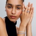 thumbnail image 4 of Pandora Anillo de Doble Banda con Forma de Corazón, Talla 8,5 en Plata de Ley, con Caja de obsequio., 4 of 4