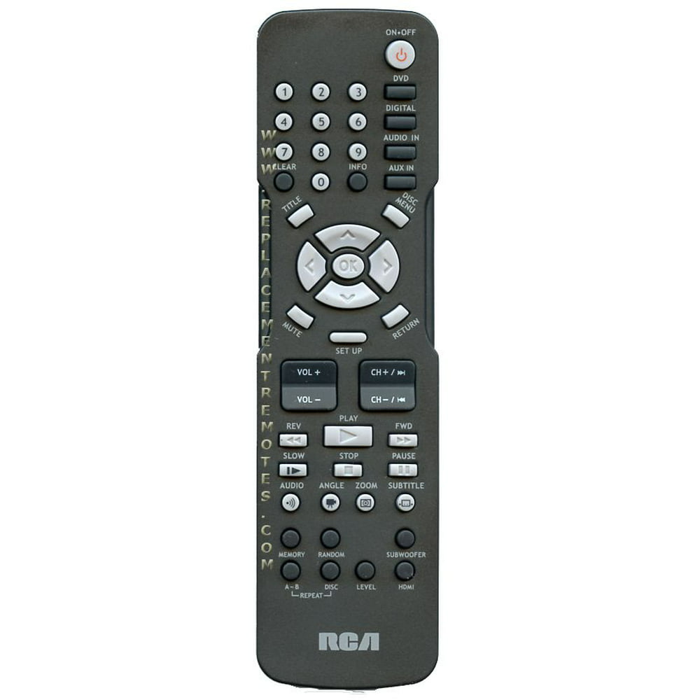 RCA RTD3133H (p/n: RTD3133H) DVD Player Remote Control (new) - Walmart