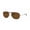 Gunmetal - Frame | Brown - Lens, variant on RB3735 BAIN BRIDGE Pilot Shape Sunglasses Polished Arista Gold Frame | Clear & Brown Lens 60mm