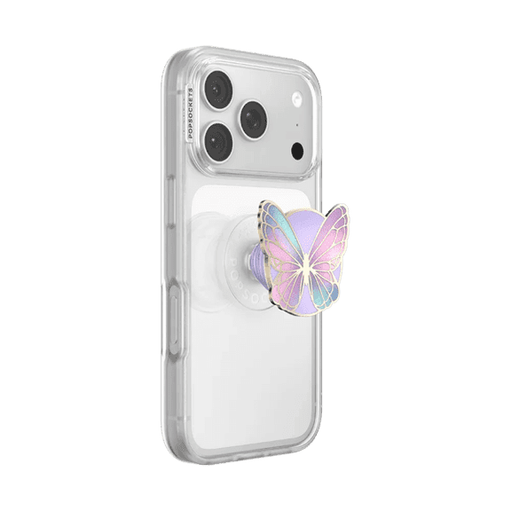 PopSockets Phone Grip for MagSafe, Magnetic Holder, Phone Stand, Butterfly - Butterfly Prisim