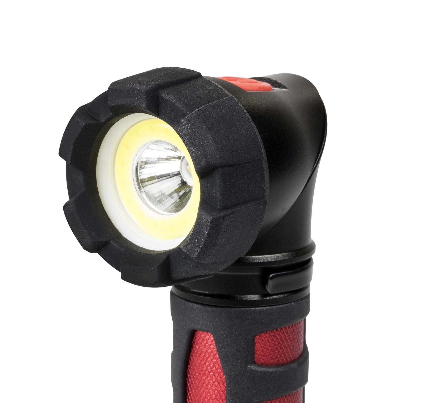 Dorcy Ultra HD Series COB LED Flashlight with Swivel Head for Directional Light, Belt Clip & Magnetic Base