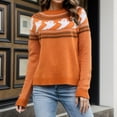 thumbnail image 2 of Kcodviy Chandail Décontracté Automne Hiver pour Jeunes Hommes Col Rond Motif Halloween m Chandails pour Femmes Couleur Chandail Tricoté Femmes Chandail Chandails chandail, 2 of 8
