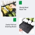 thumbnail image 2 of 3-tier Multifunctional Bowl Storage Rack Plate Rack Draining Board Dishhanger Dish Rack Draining Rack Tableware Cup Bowl Holder Chopsticks Rack Cutting Board, 2 of 8
