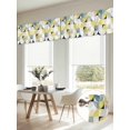 thumbnail image 6 of Yellow Geometric Valances for Windows, Middle Century Modern Abstract Art Light Filtering Kitchen Curtains, Rod Pocket Window Valance Curtains for Living Room Bedroom, 42" W x 18" L, 2 Panels, 6 of 9
