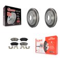 thumbnail image 1 of Transit Auto Front Coated Disc Brake Rotors and Semi-Metallic Pads Kit for Car Ford Fiesta KGS-100119, 1 of 11
