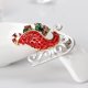 thumbnail image 5 of Yuarrent Decorado Árbol de Navidad Botas de Papá Noel Muñeco de nieve Campana Broche Bufanda Collar Solapa Broche de Navidad Regalo de niña Kits de decoración para fiestas No.92 Yuarrent JR0793-92, 5 of 6