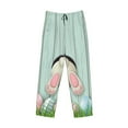 thumbnail image 4 of Junzan Men'S Pajama Pants White Bunny Bottom And Easter Eggs Sleepwear Pants Pj Bottoms Drawstring And Pockets, 4 of 9