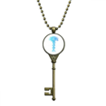 thumbnail image 1 of Tree Root Gene Spiral Art Deco Fashion Key Necklace Pendant Tray Embellished Chain, 1 of 3
