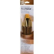 Synthetic Gold Taklon Real Value Brush Set-7/Pkg