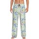 thumbnail image 1 of Fotbe Honey Bees And Flowers Pantalones de Pijama para Hombre, Pantalones de Dormir, Pantalones de Casa con Cintura Ajustable y Bolsillos-X-Large, 1 of 6