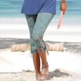 thumbnail image 2 of Womens Relaxed Fit Cargo Pants by Generic XL Solid Black Casual Capris, Drawstring, Cropped, Lightweight, 1 Count, 2 of 5