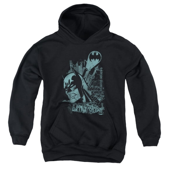 Batman - Gritted Teeth - Youth Hooded Sweatshirt - Medium
