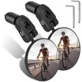 thumbnail image 1 of 2 Pieces Bike Mirrors11.5*13*7cm, Convex Handlebar Mirror 360 Adjustable High Definition Bike Mirror For Mountain Road Bike Motorcycle Bicycle, 1 of 5