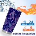 thumbnail image 4 of Owl Insulated Tumbler Cute Animal Pattern Vacuum Double Wall Stainless Steel Tumbler with Lid 3D Novel Coffee Cup Traval Mug Gift for Owl Lover, Daughter, Mom (20oz Owl Tumbler), 4 of 6