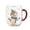 C, variant on Christmas Glass Mug Festive Transparent Holiday Drinking Cup with Red Handle Winter Hot Cocoa Coffee Cup for Xmas Home Party Gift Deer